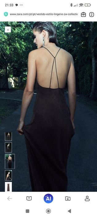 Vestidos novos Zara estilo lingerie