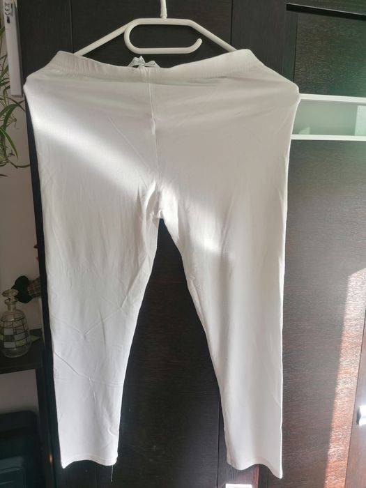 Legginsy 3/4 białe New Look