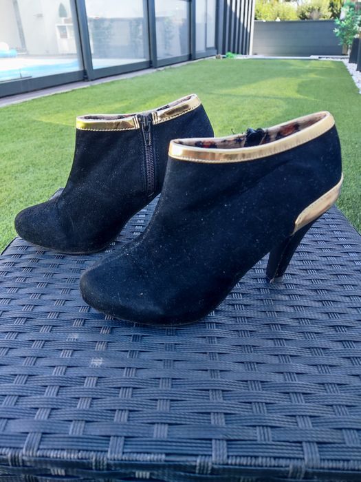 Botins Pretos Shein Tamanho 36