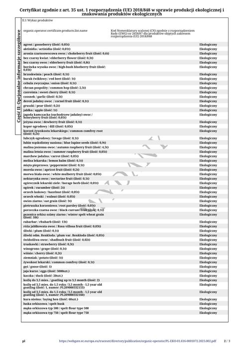 Mąka orkiszowa bio typ 500 - 10 kg