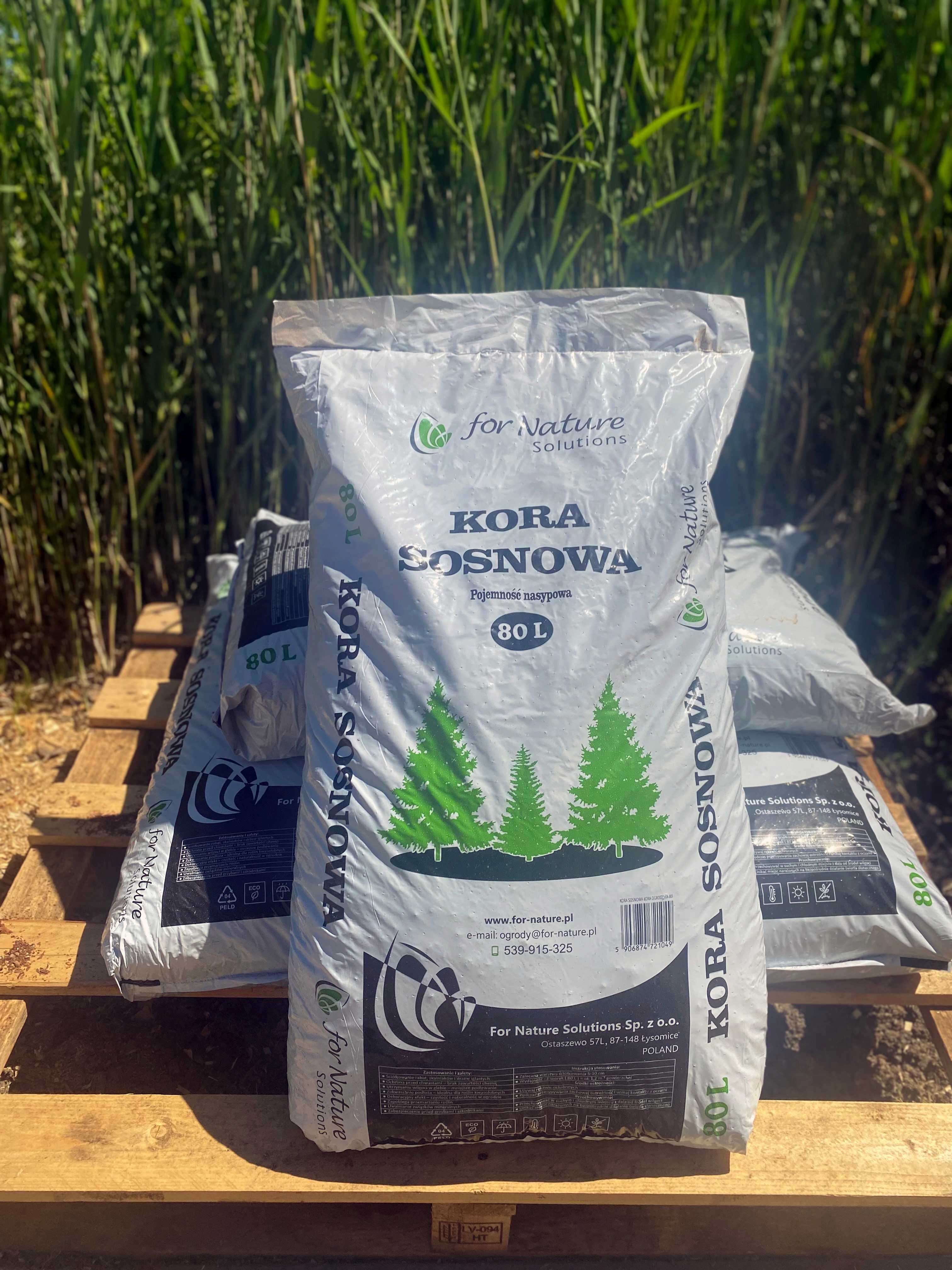 Kora Sosnowa Ogrodowa 80L | SORTOWANA | DOSTAWA | HURT | DETAL | WOREK
