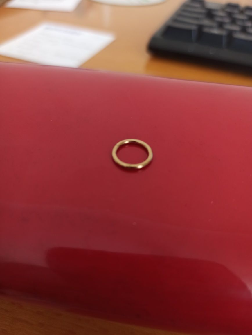 Новинка!!! Кольцо для пирсинга носа 0.8 мм Цвет: розовое золото