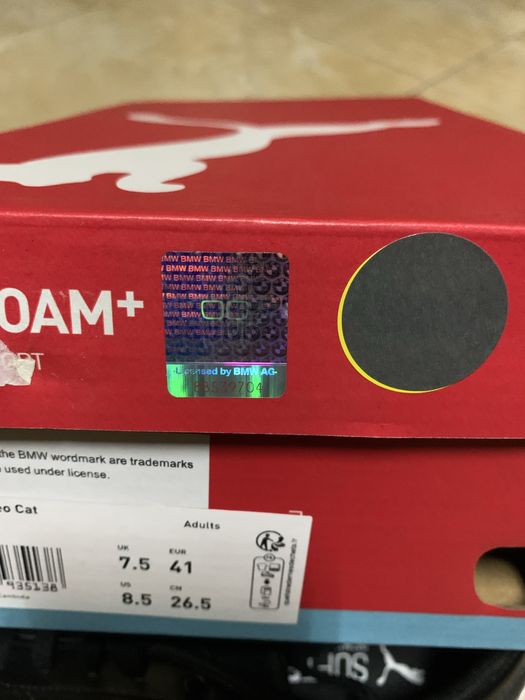 Puma Black SOFIFOAM+ da BMW Neo Cat TAM 41