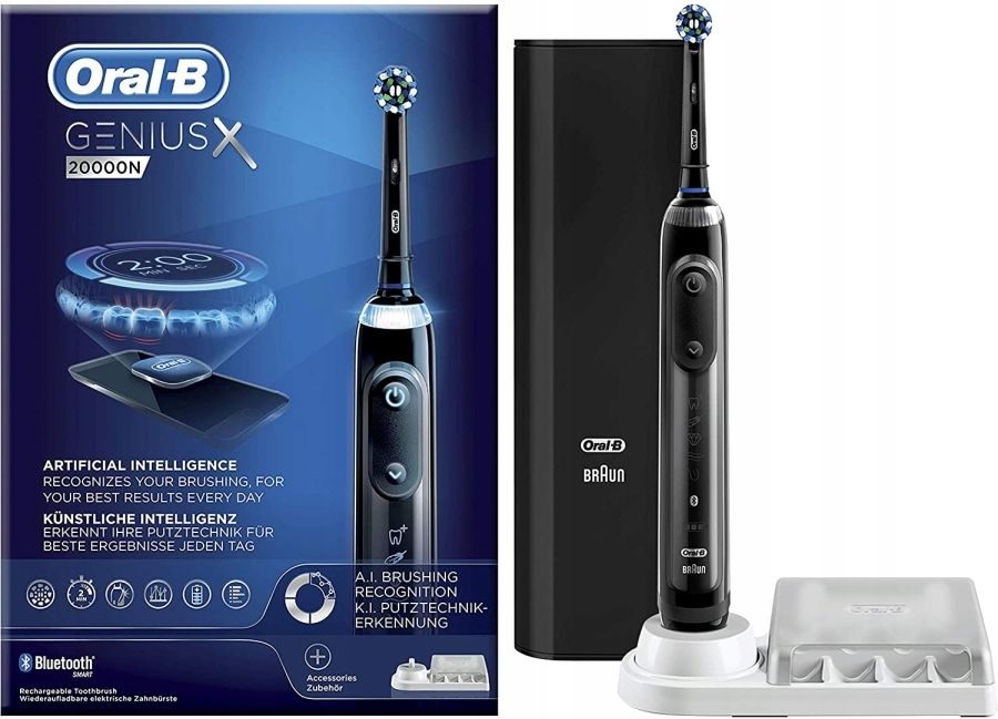 szczoteczka elektryczna oral-b genius x 20000n+ 2 końcówki