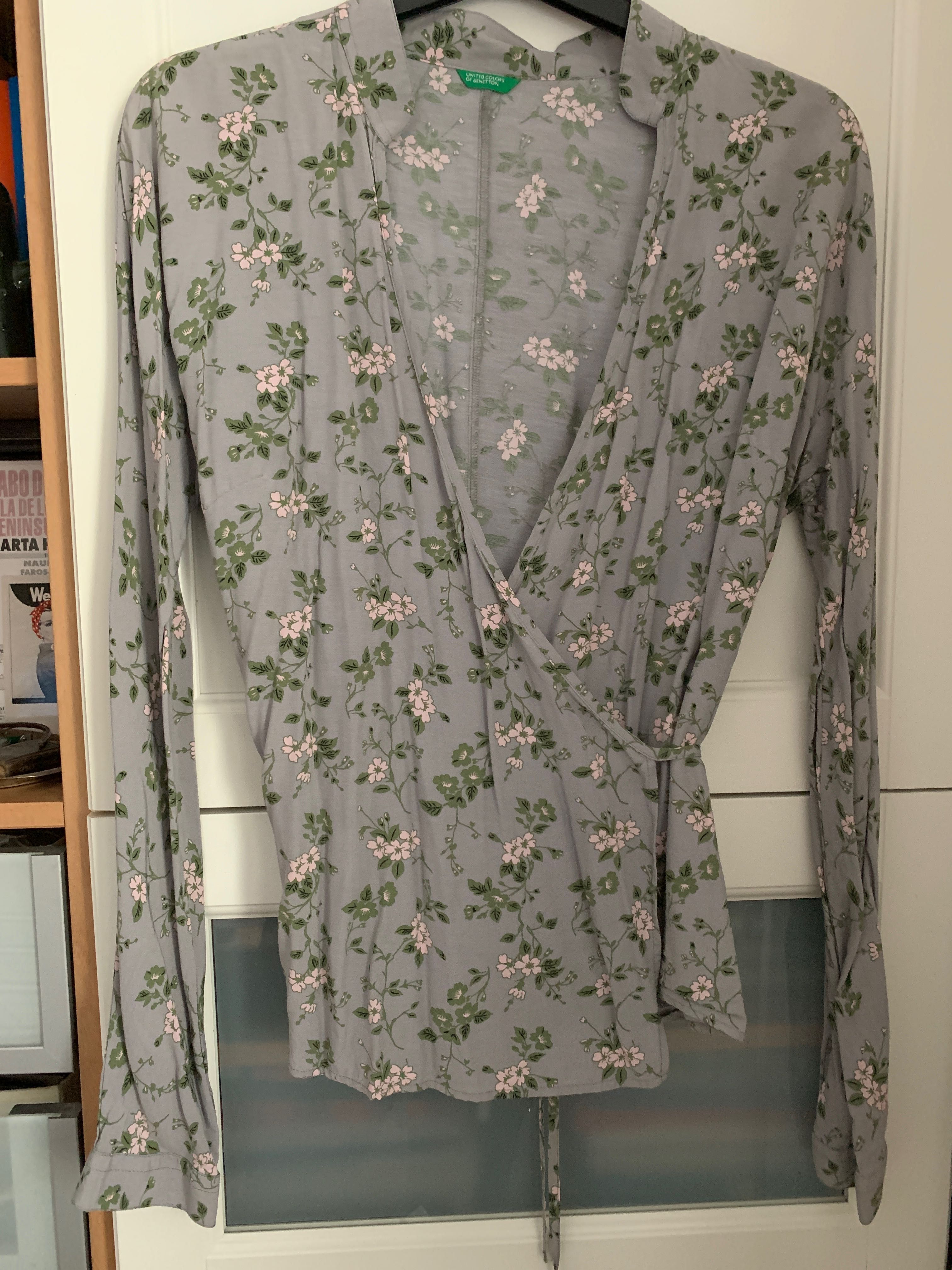 Benetton bluzka w kwiaty r.L