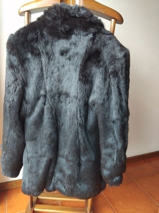 Casaco de Peles Vison Preto