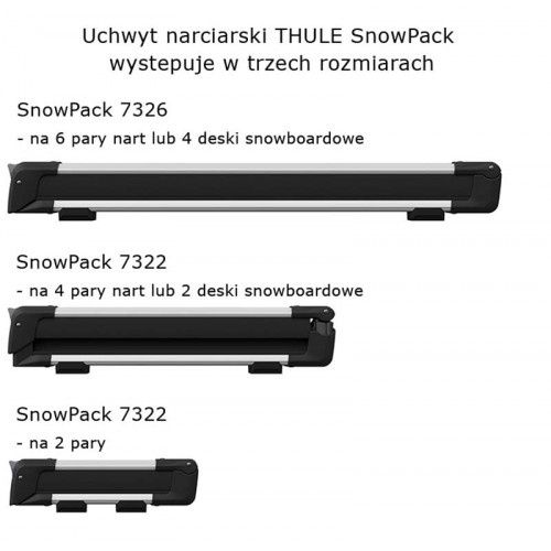 Uchwyt na narty Thule SnowPack L 732600