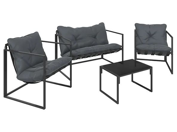 Nowy zestaw ogrodowy Faro sofa 2 krzesła stolik stalowa konstrukcja