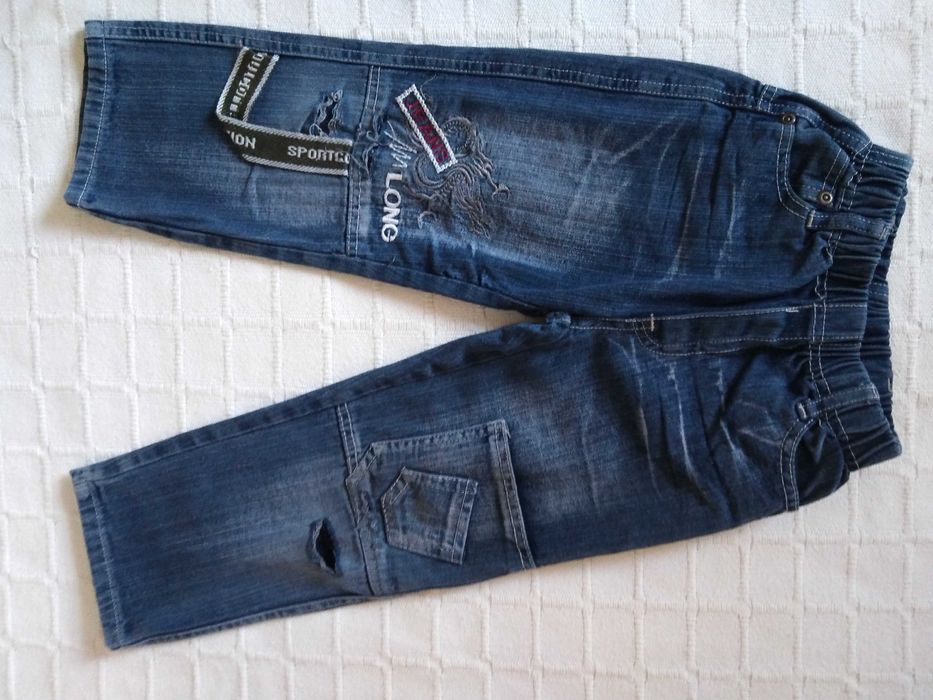Calças Ganga Azuis MLong Jeans 4 Anos