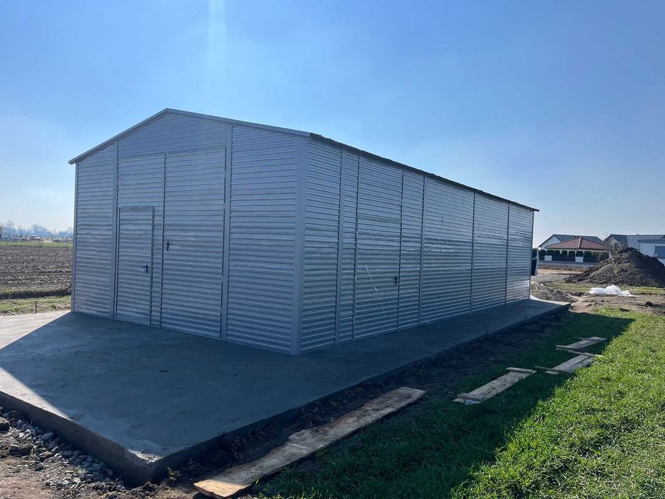 Garaż blaszany 5x7 Montaż Producent pod wymiar garaż blaszak 6x8 7x11