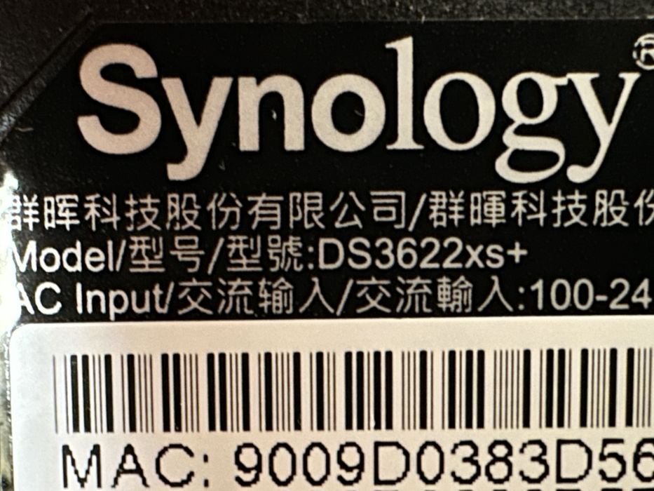 Servidor NAS Synology Modelo DS3622xs+