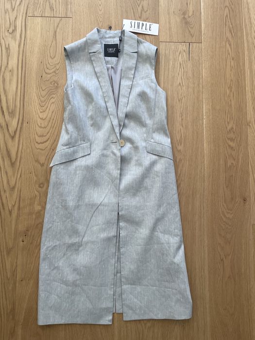 Długa kamizelka Simple NOWA