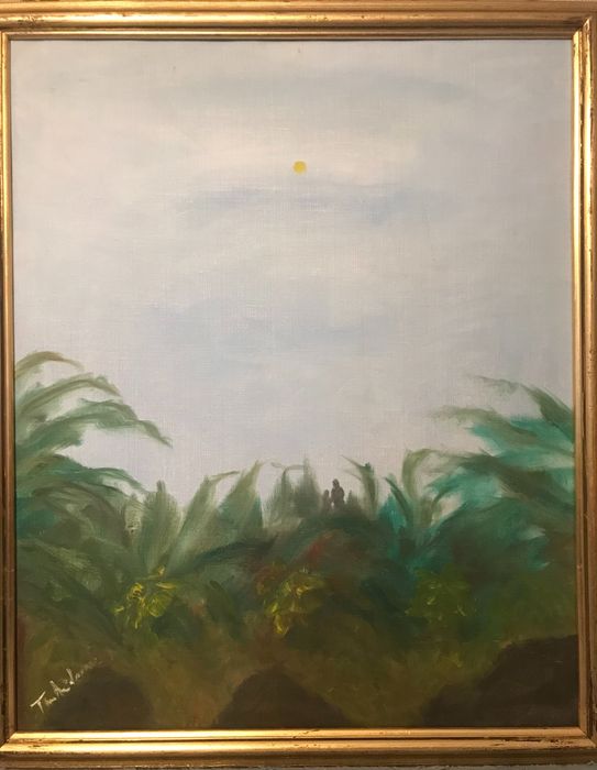 Kolekcja obrazów olejnych na płótnie (5 obrazów), II połowa XX w.