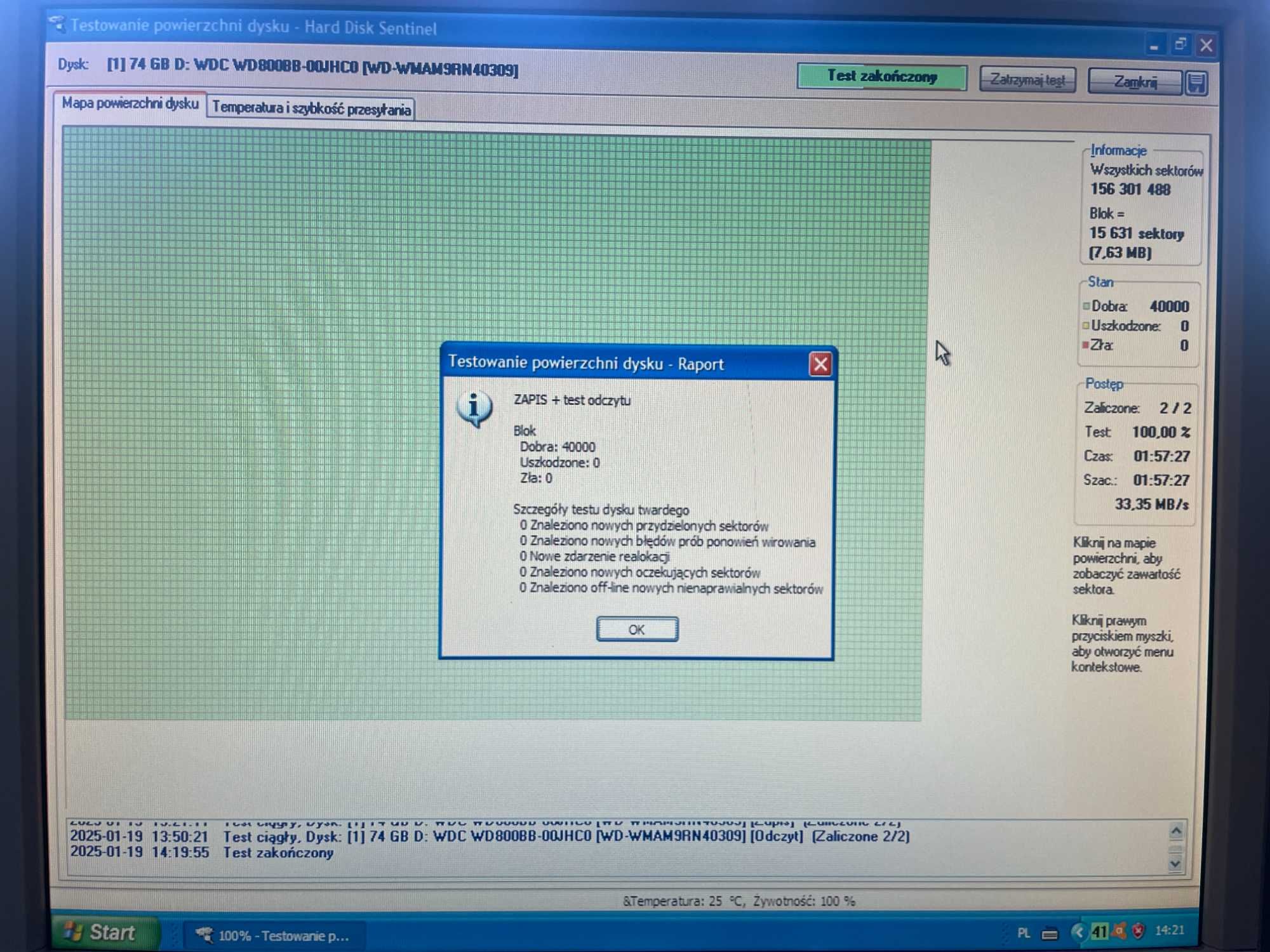 Dyski twarde HDD na SATA i IDE. Poj. 40 - 80 GB