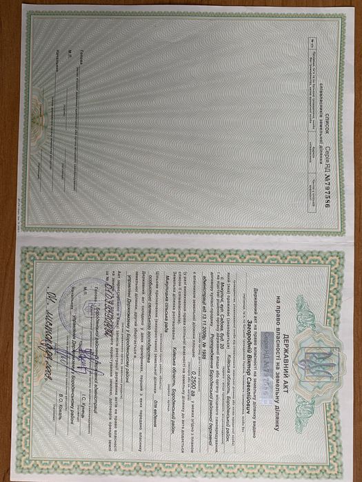 Продаж земельної ділянки 25сотих