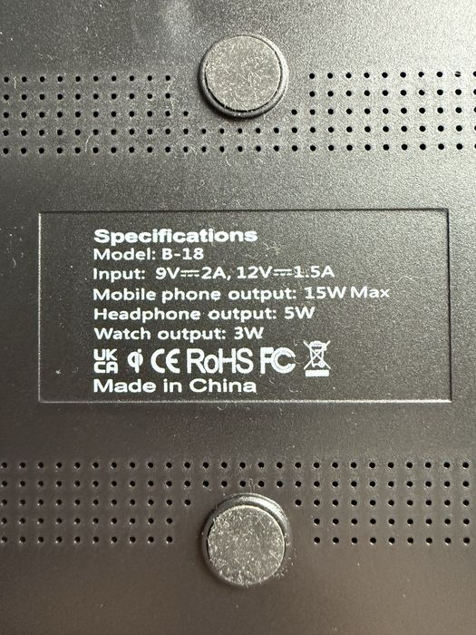 Бездротовий зарядний пристрій Ailink Dock Station T-line 4 в 1 Black