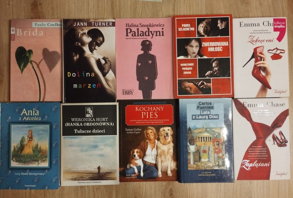 Książki  z domowej biblioteki