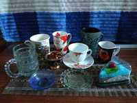 Чашки, набори чайні, кавові, попільнички, сільнички