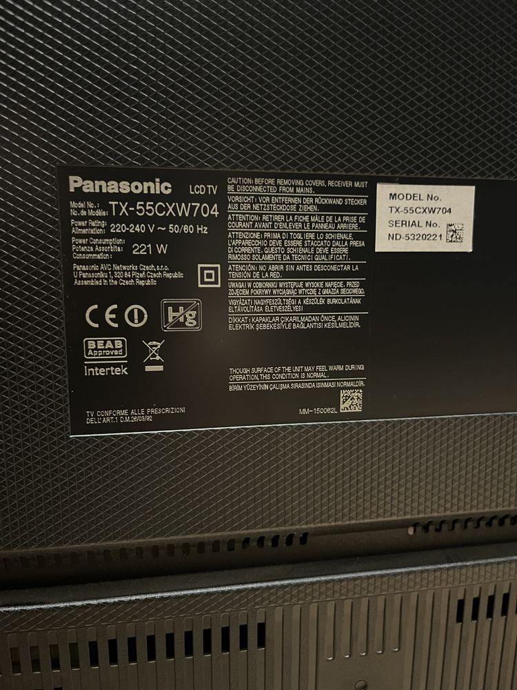 Телевізор Panasonic 55 дюймів TX-55CXW704