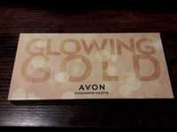 Avon Glowing Gold paleta cienie do powiek