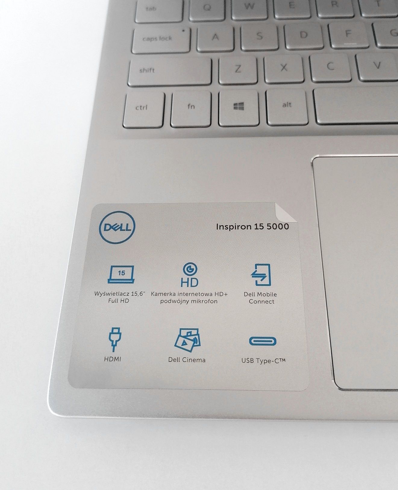 Notebook DELL Inspiron 15 5501 srebrny "dla nauczycieli"