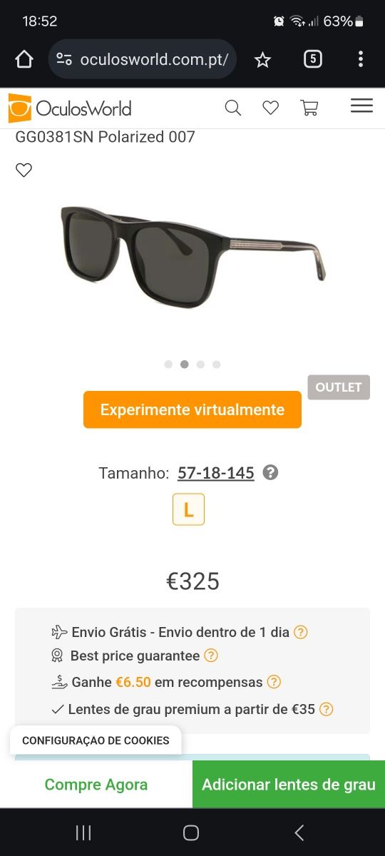 oculos gucci originais!