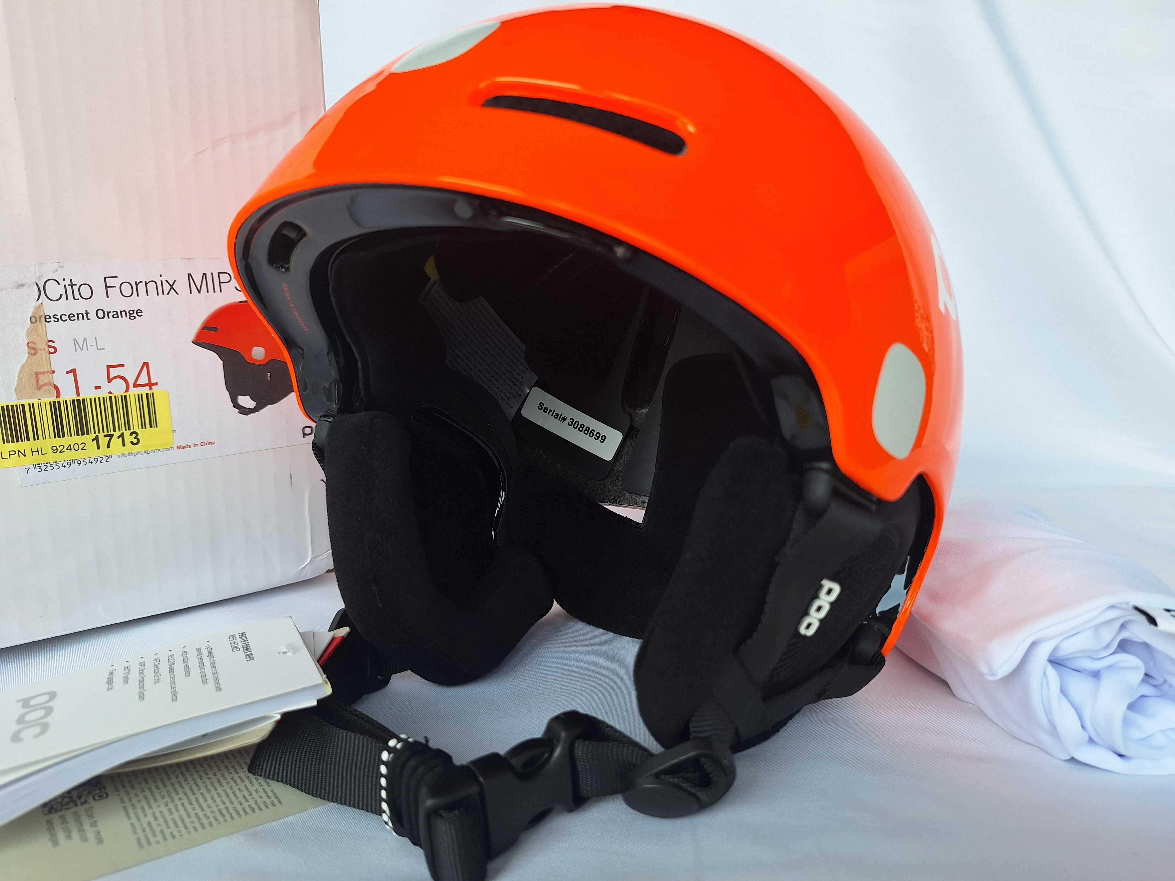 Kask dziecięcy POC POCito Fornix Mips Fluorescent Orange XS/S 51/54cm