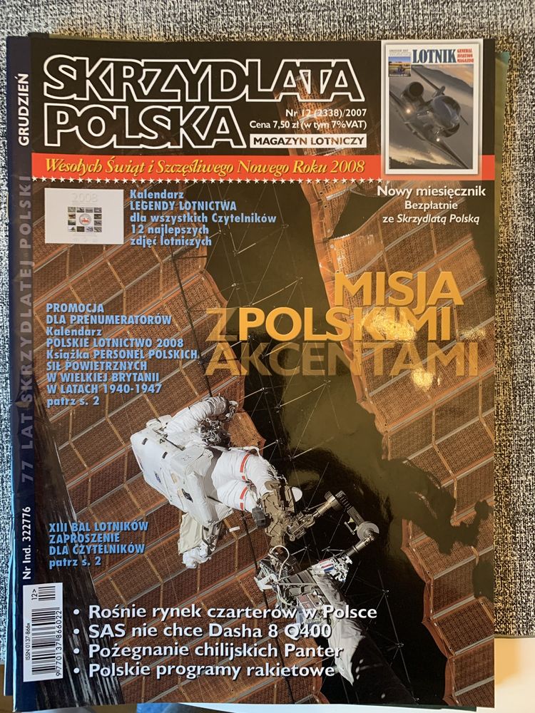 Skrzydlata Polska 2007rok 8 numerow