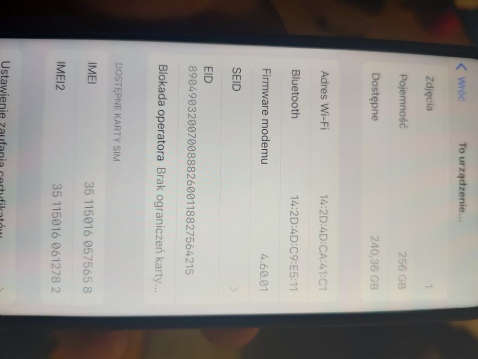 iPhone 13 pro 256 gb 85% baterii