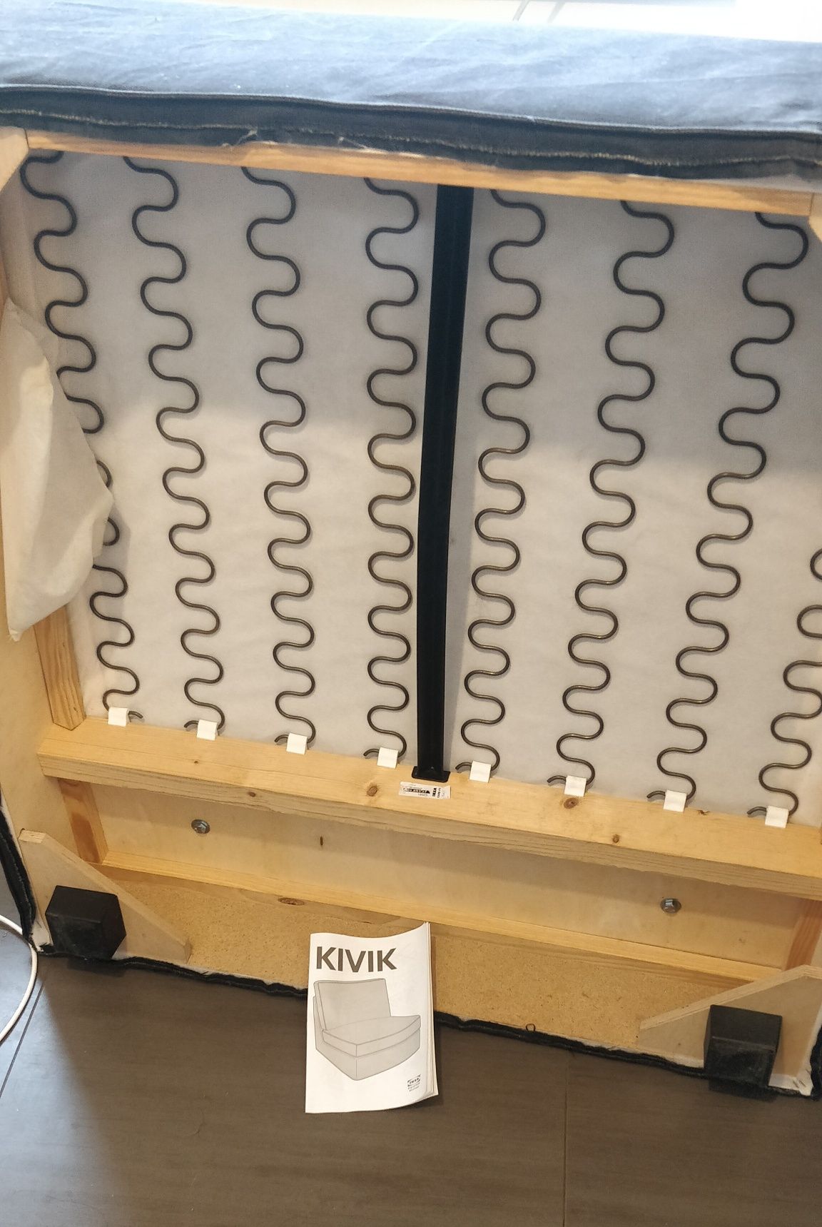 Sofá  individual 1 lugar kivik ikea sem braços + capa extra selada