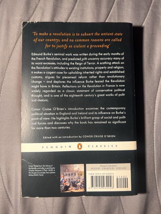 Livro “Reflections on the Revolution in France” - Edmund Burke