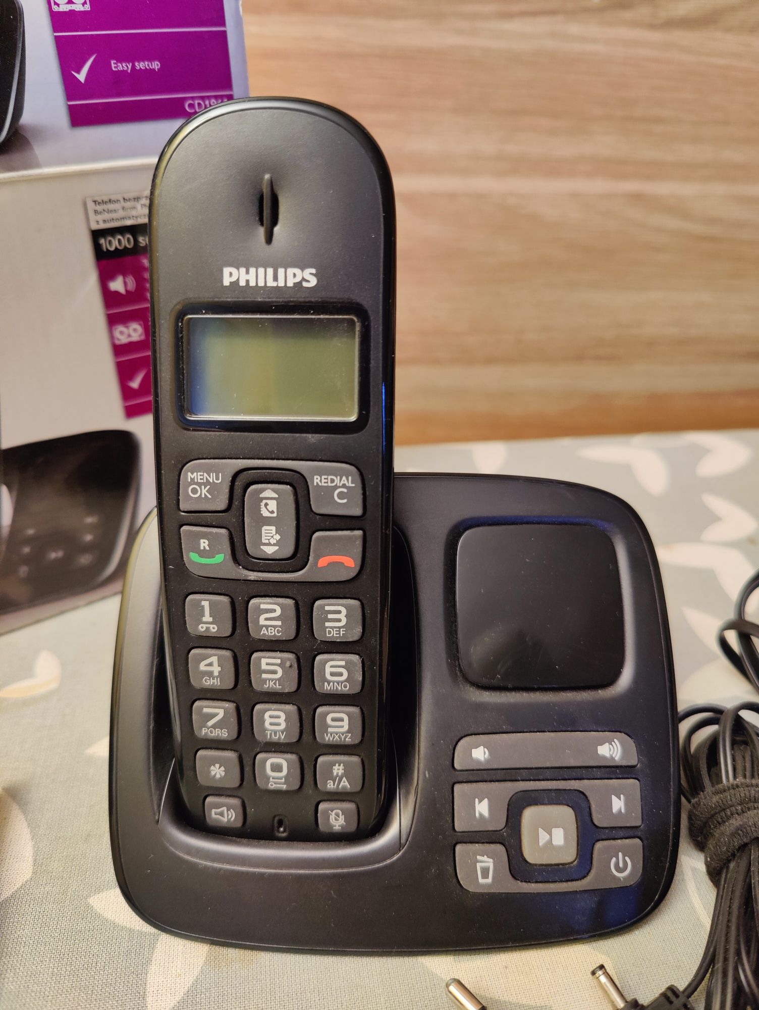 Philips CD1961B/DE telefon stacjonarny bezprzewodowy