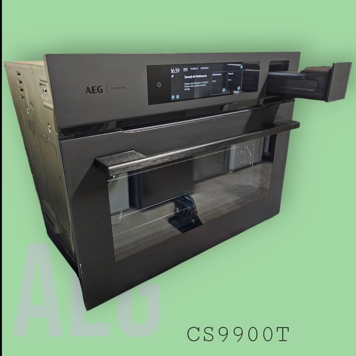 Piekarnik 45cm AEG CS9900T – SteamPro, Sous-Vide, Wi-Fi; SKLEP 12tys