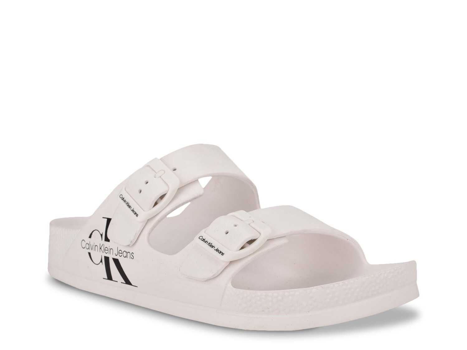 Шлепанцы calvin klein (ck white slide )с америки 11us(45eu)