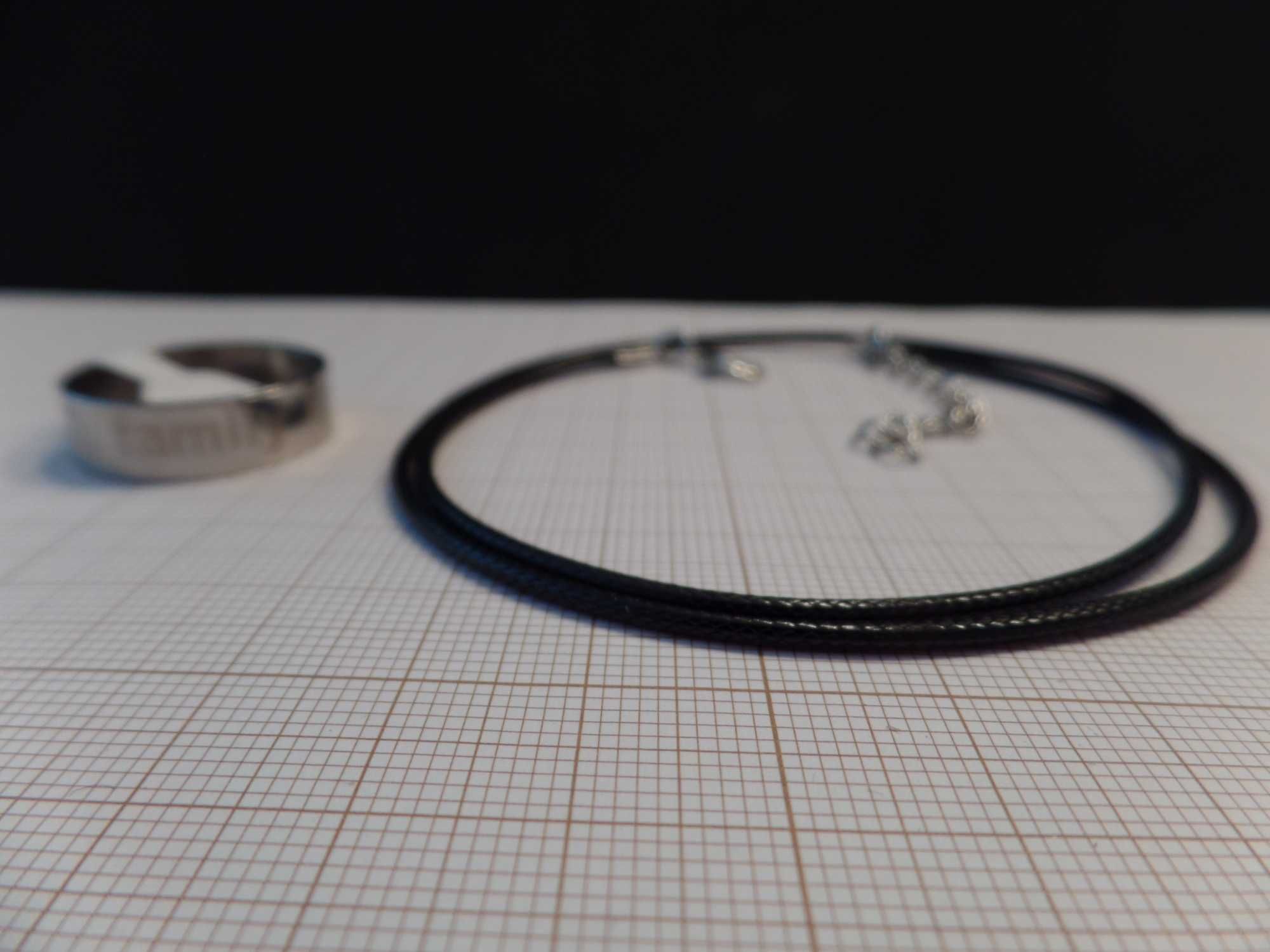 Conjunto de Anel em Aço Inoxidável e Fio de Pescoço (V63) 1