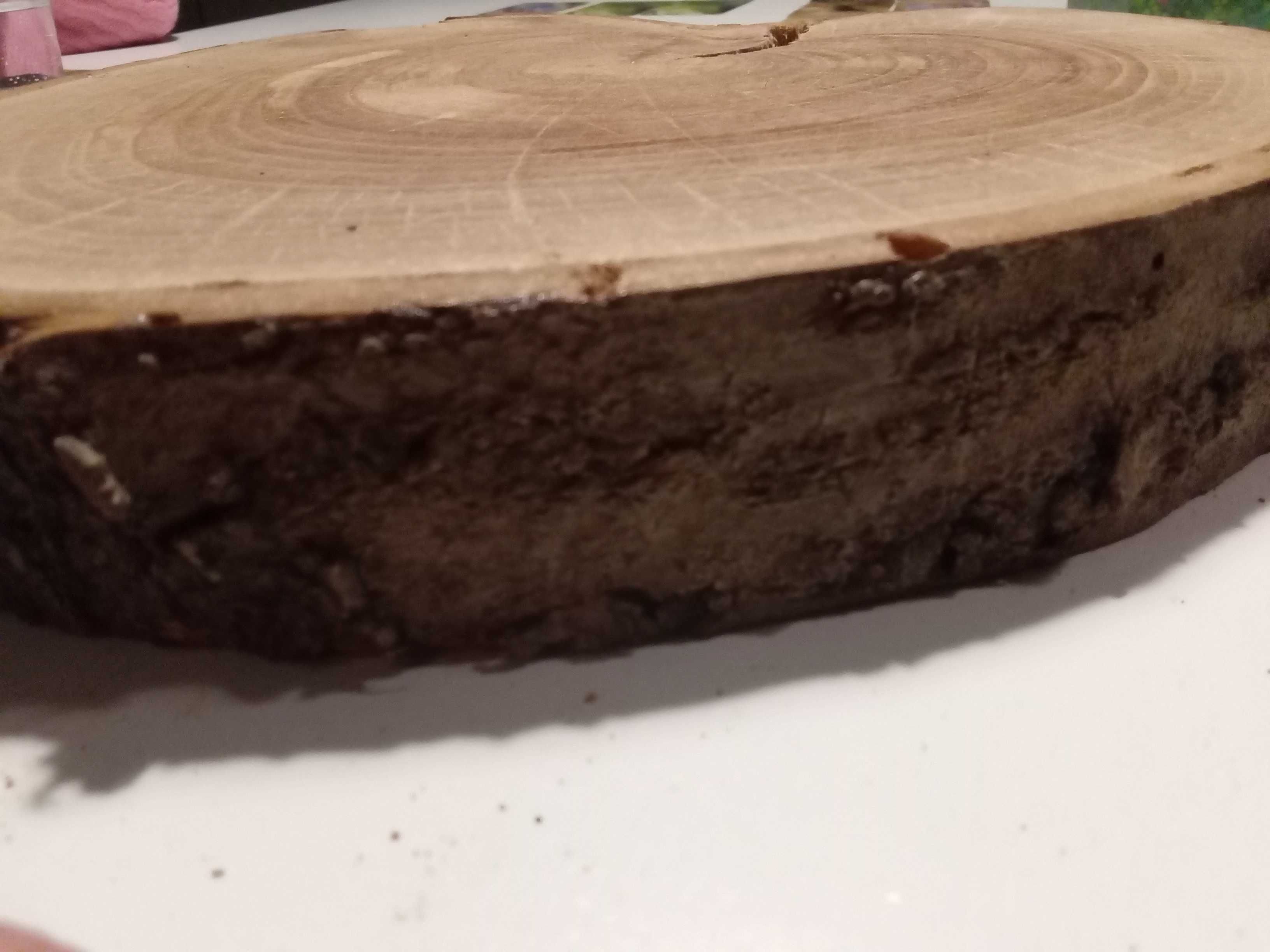 Serce czereśnia naturalne podstawka na stół