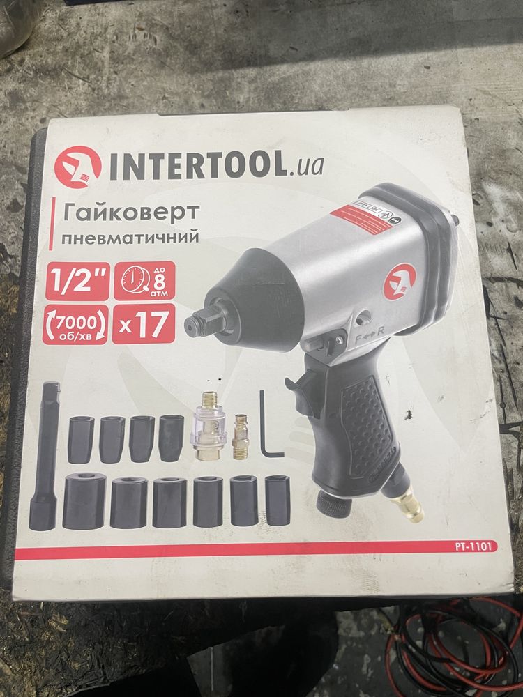 Пневмогайковерт новий Intertool