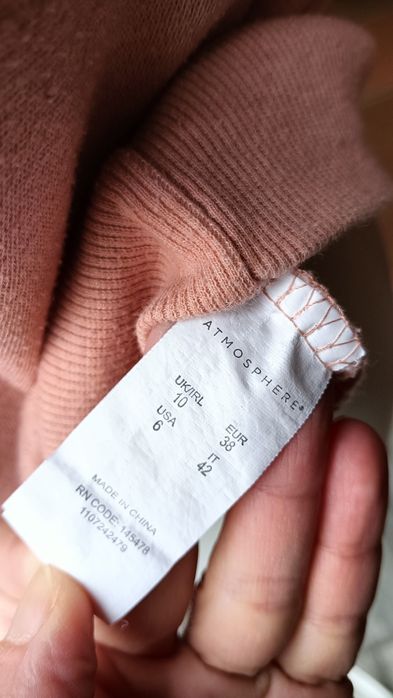 Bluza klasyczna kolor łososiowy