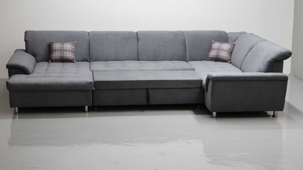 TMI narożnik Wielkie niemieckie U funkcja spania pojemnik rogówka sofa