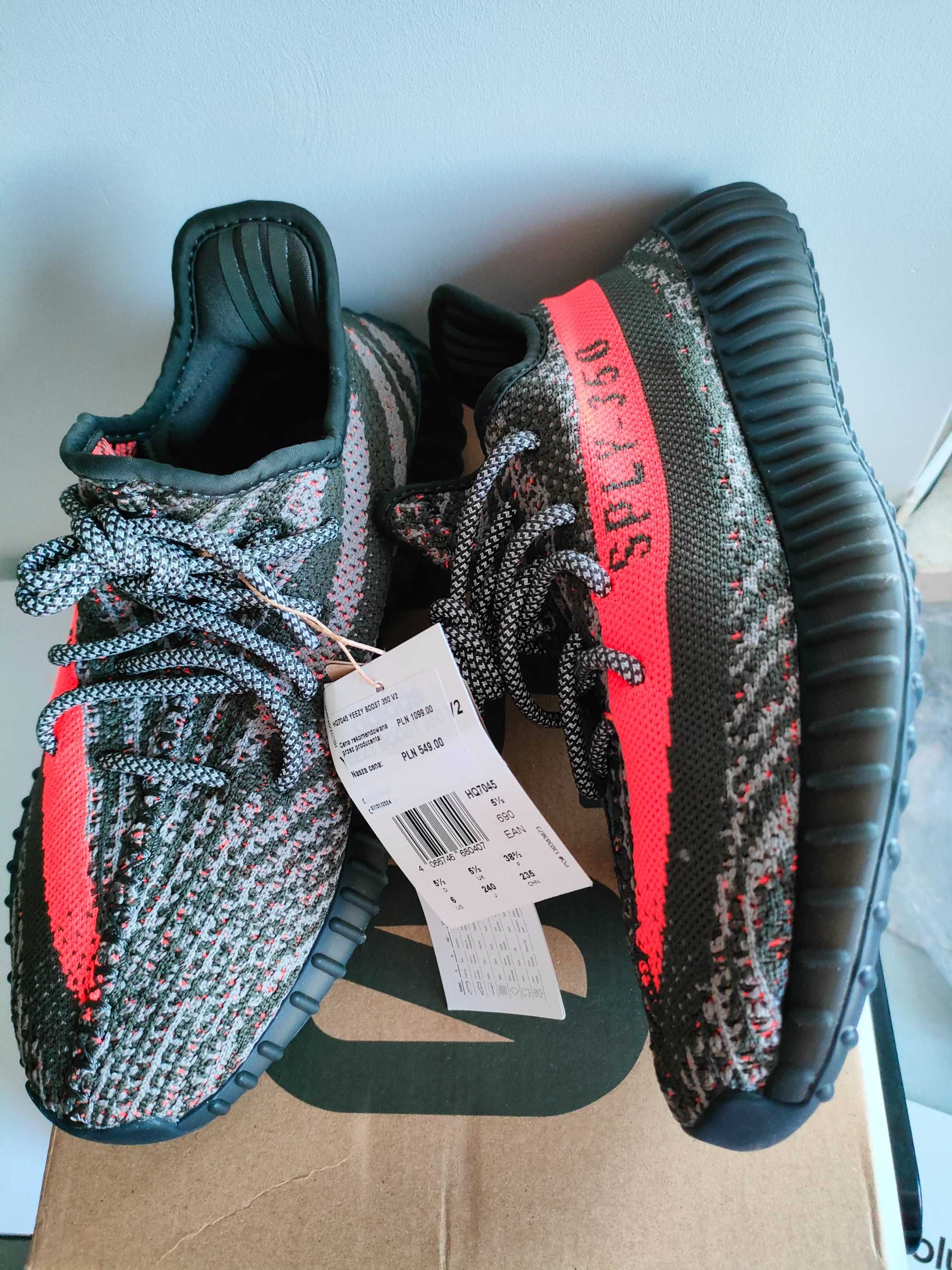 Buty Adidas Yeezy 350 carbon beluga 38 2/3