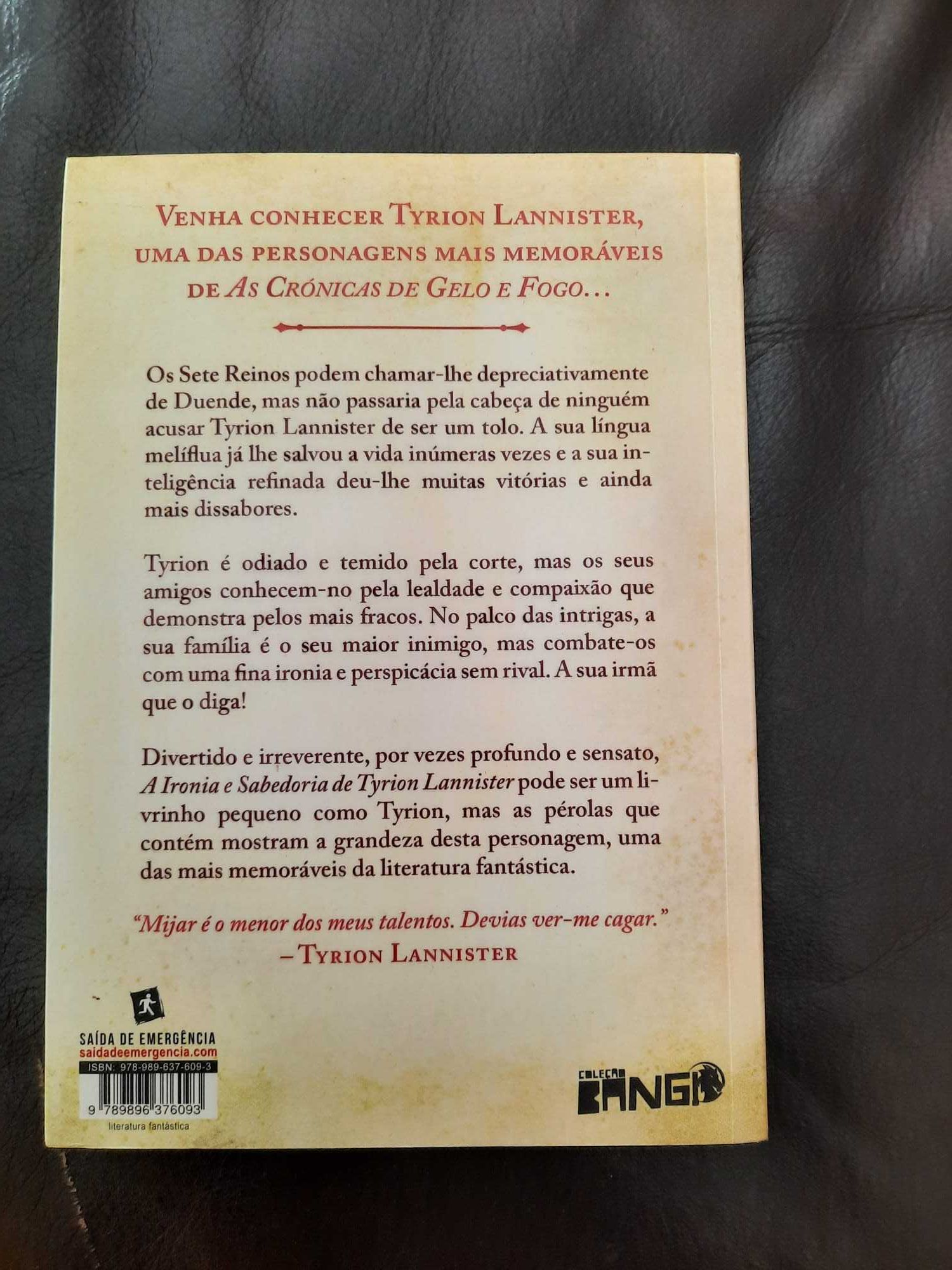 Ironia e Sabedoria de Tyrion Lannister - George R. R. Martin