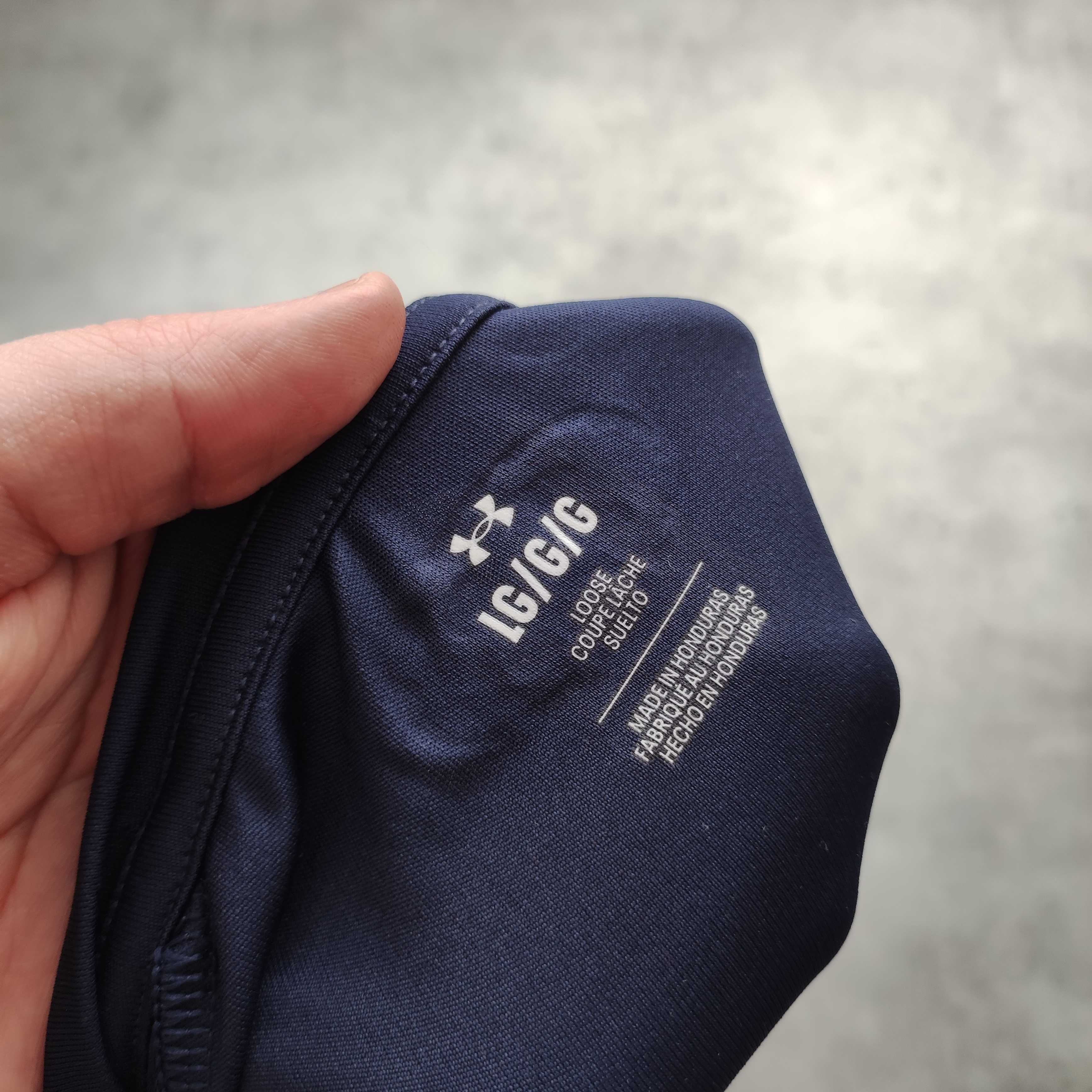 MĘSKA Koszulka Sportowa GYM Active Siłownia Under Armour Granatowa
