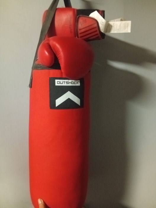 Saco de boxe kids com luvas