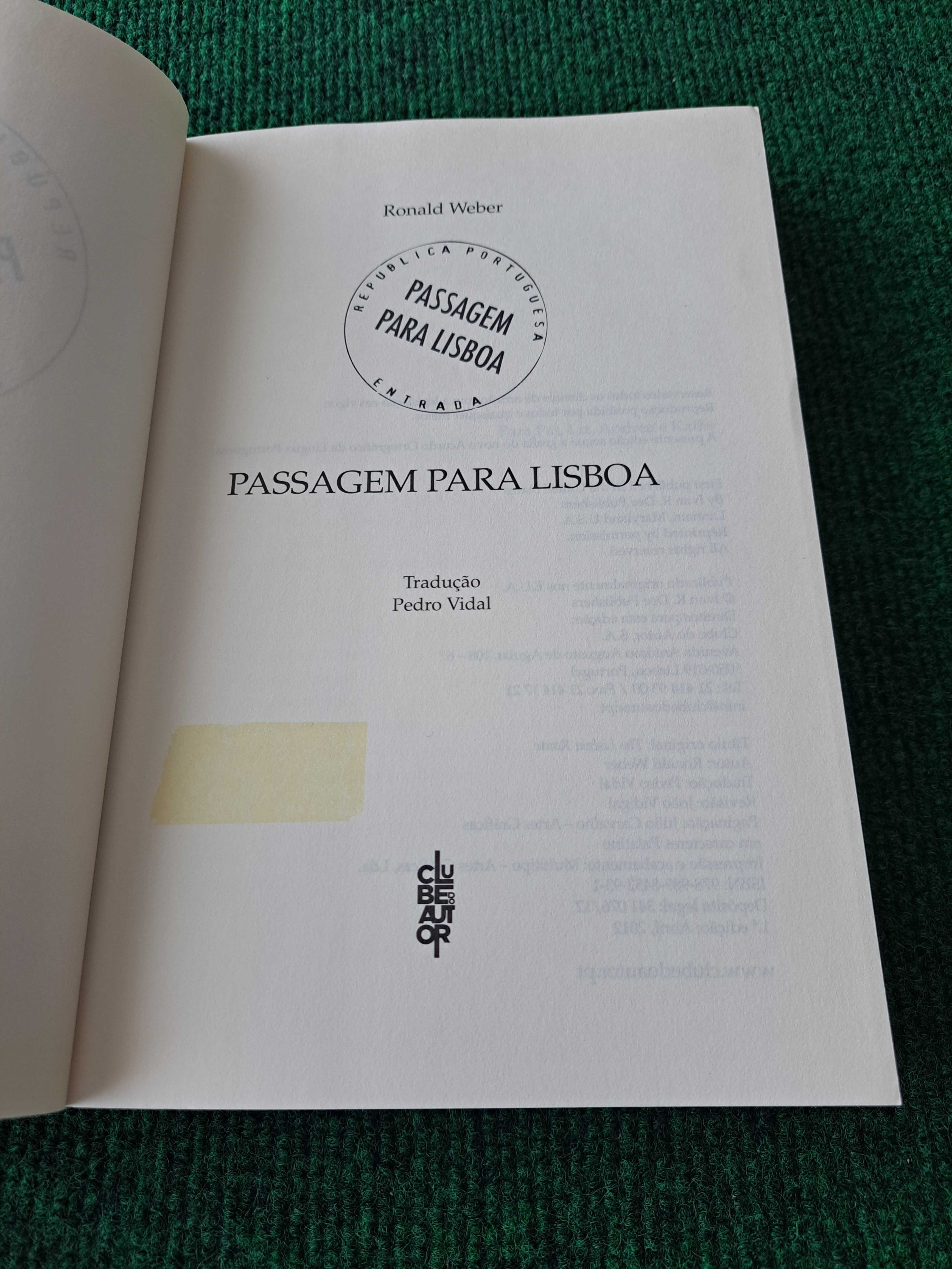 Passagem para Lisboa - Ronald Weber