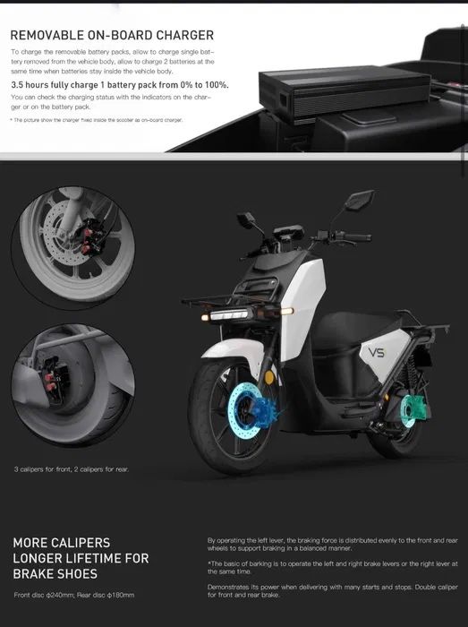NOWY Super Soco VS1 VSA Emax Vmoto skuter elektryczny motocykl cpx f01