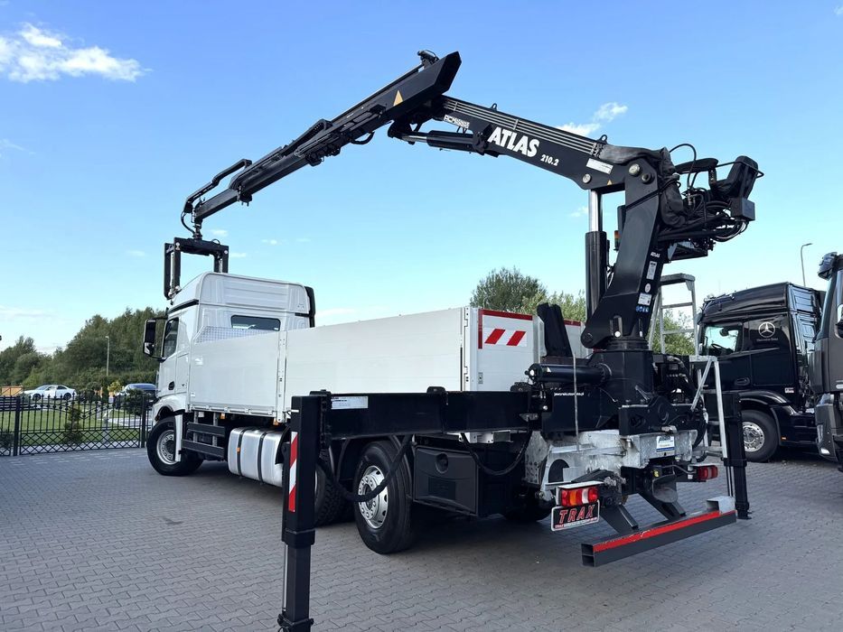 Mercedes-Benz Actros 2548 6x2 z HDS ATLAS 210.2, oś skrętna + przyczepa Schwarzmuller  Mercedes-Benz Actros 2548 6x2 z HDS Atlas 210.2 + przyczepa Schwazmull