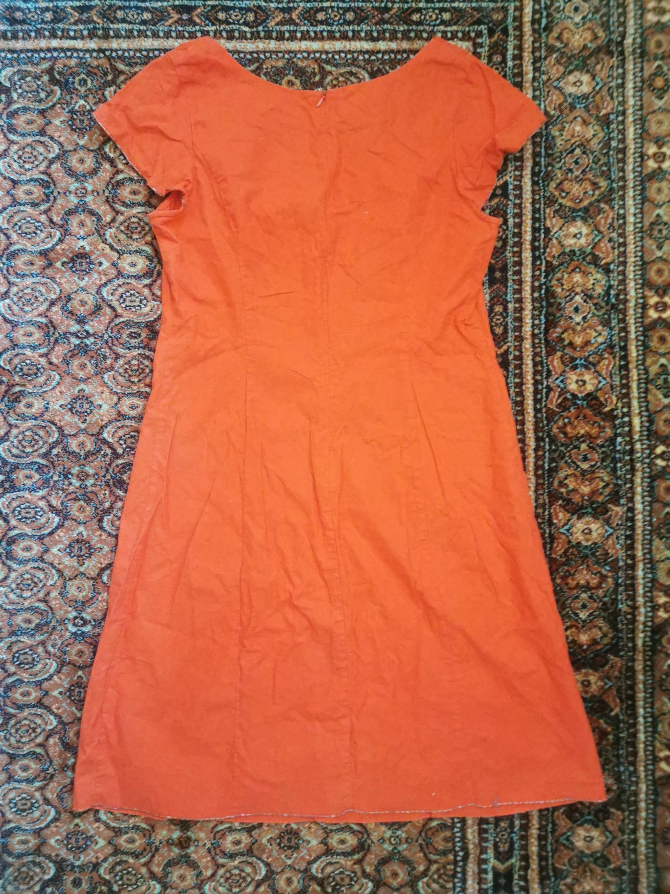 Sukienka super na lato (skład płótno i bawełna)  rozmiar 44