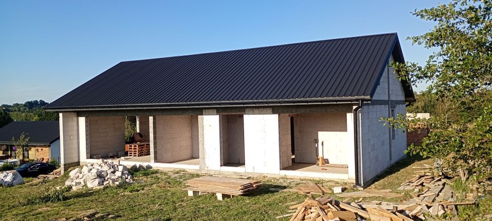 Dom stan surowy Buczyna zrobione wszystkie przyłącza