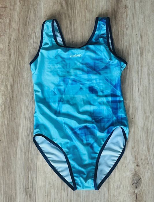 Strój jednoczęściowy kąpelowy Zagano 7003 r. 158 niebieski