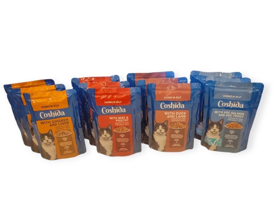 Karma dla kota 96szt 4smaki